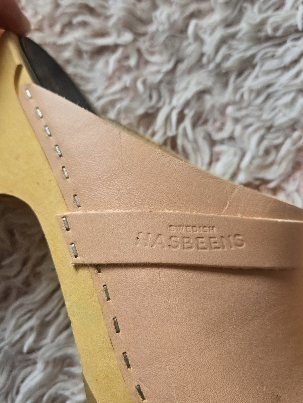 🍑Swedish Hasbeen Leather Upper Clogs - Picture 5 of 6